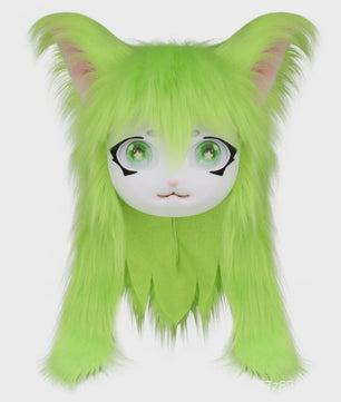 Furry Cosplay Masker Hoofddeksel - Kat & Konijn Stijl voor Kinderen & Feestjes