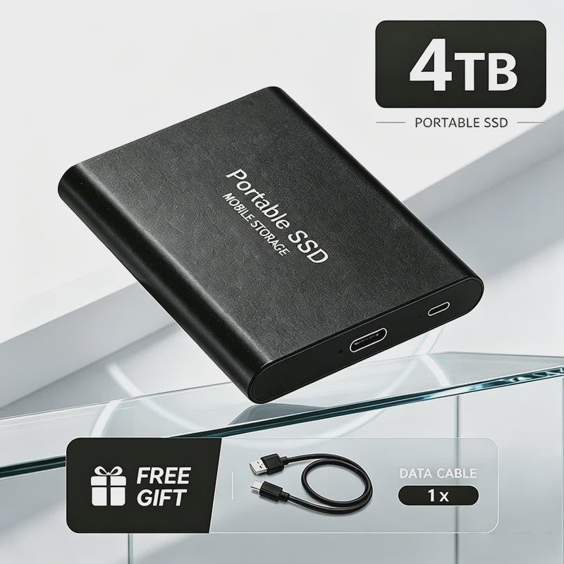 Snelle Externe SSD 1TB/2TB USB 3.1 - Compacte Mobiele Opslag voor PC & Mac