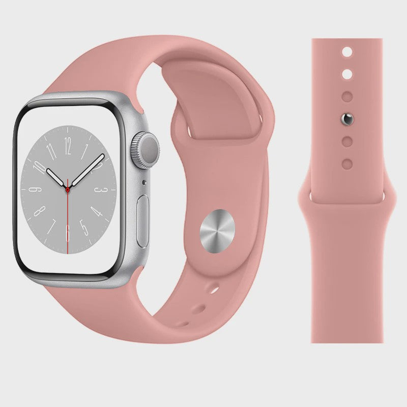 Sport Siliconen Bandje voor Apple Watch 38-49mm - Serie 1 t/m 11, SE, Ultra