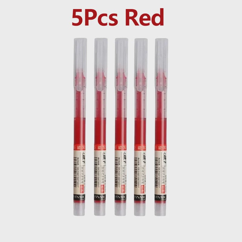 Set van 1-20x Gel Pen Zwart/Blauw/Rood - 0.5mm Naaldpunt voor Studenten & Kantoor