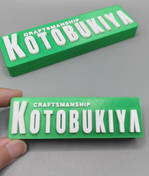 3D Geprint Logo Naamplaat voor Figuren Collectie - Video Game Thema