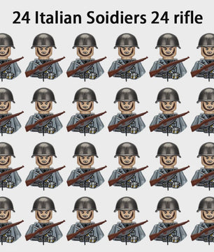 Bouwblokken Soldaten Set: Tweede Wereldoorlog Leger Figuren & Wapens - Kinder Speelgoed