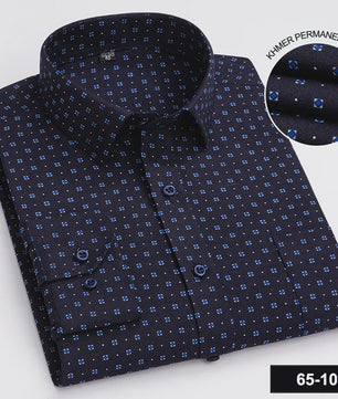 Herenshirt Lange Mouw - Stijlvol Casual & Zakelijk, Print & Streep, All-Season Top