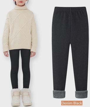 Warme Fleece Lined Leggings voor Meisjes (3-11 Jaar) - Zacht & Comfortabel