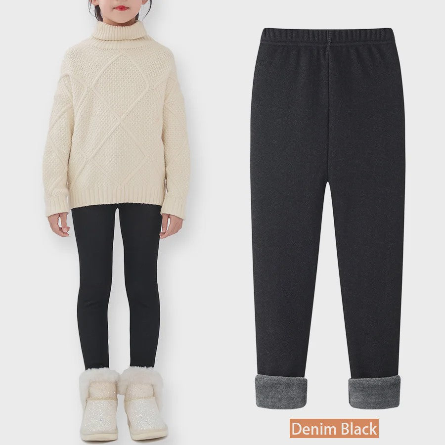 Warme Fleece Lined Leggings voor Meisjes (3-11 Jaar) - Zacht & Comfortabel