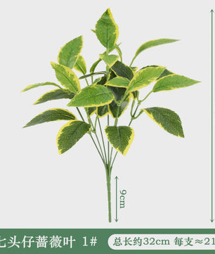 Zijden Schildpadblad Plantenbladeren - Kunstmatige Dieffenbough Decoratie voor Woonkamer