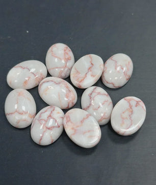 10x Kristal Cabochons Ovaal 13x18mm - Natuurlijke Helende Stenen voor Sieraden Maken