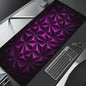 Extra Grote Gaming Muismat 90x40cm - Rood Blauw Gradient, Antislip & Stevige Rand