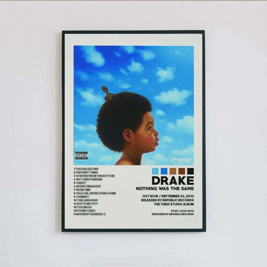 Drake Album Cover Posters - Canvas Muurdecoratie