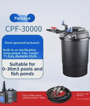 SUNSUN CPA Visvijver Filter Systeem met UV-lamp - Krachtige Watercirculatie voor Koi Vijvers