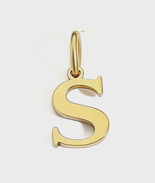 Gouden Initiaal Bedel - Roestvrij Staal - DIY Ketting Bedeltje A-Z
