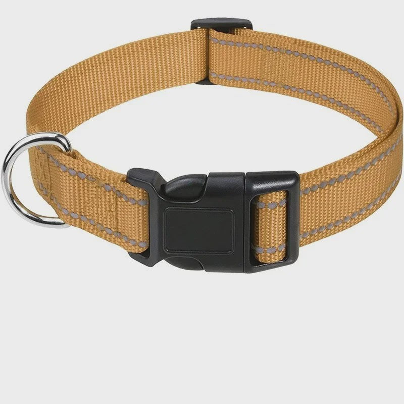 Reflecterende Hondenhalsband - Verstelbaar Nylon, Veilig en Duurzaam