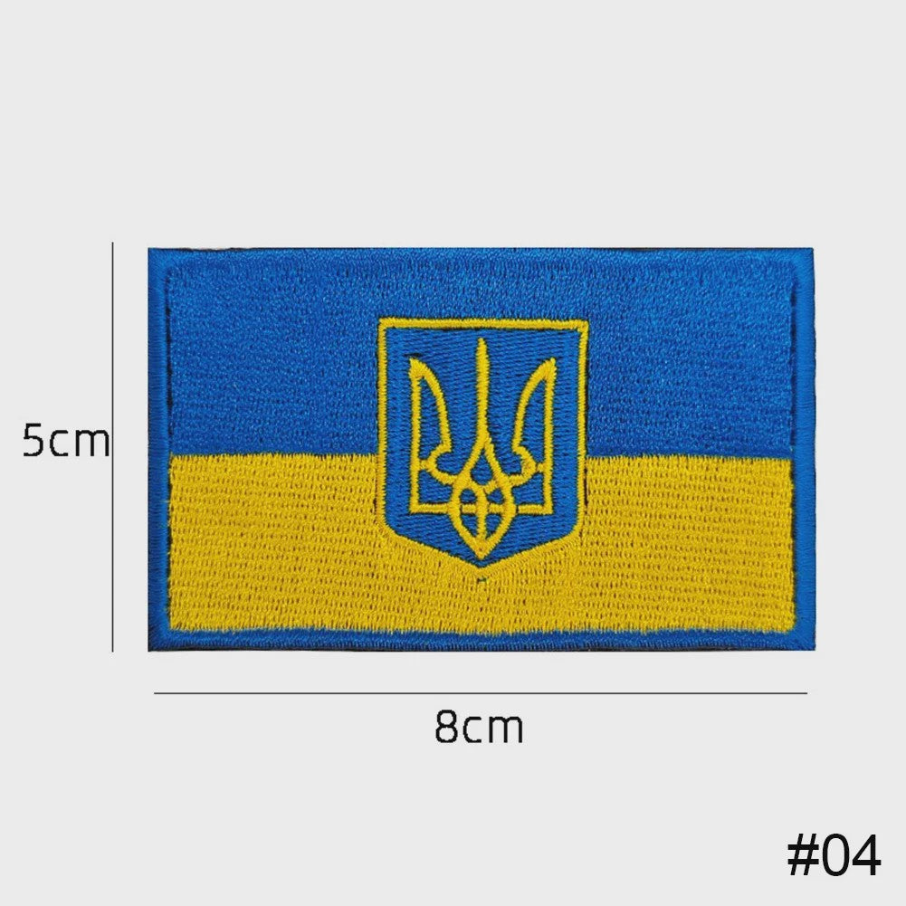 Ukraine Vlag Patches & Nationaal Embleem - Geborduurde Tactische Badges voor Kleding