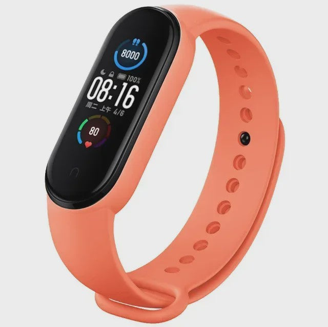 Siliconen Polsband voor Xiaomi Mi Band 7, 6, 5, 4, 3 - Vervangend Bandje Smartwatch Accessoire