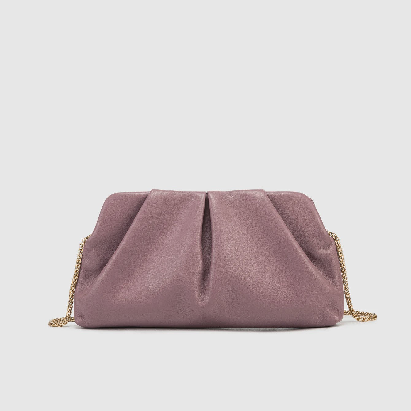 Luxe Plissé Avondtas met Gouden Ketting - Clutch & Schoudertas voor Feestelijke Gelegenheden