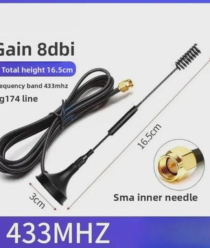 Krachtige Omnidirectionele SMA Antenne 433MHz/470MHz/315MHz met 12dBi Gain en RG174 Kabel