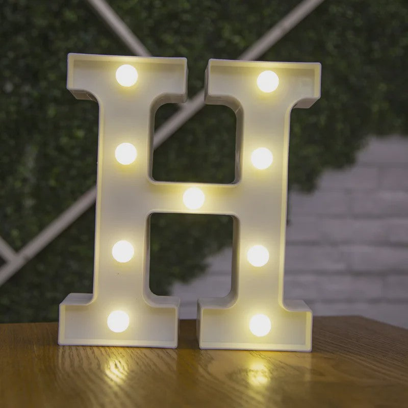 Decoratieve LED Letter & Cijfer Lampen - Creëer Sfeer met Warm Licht
