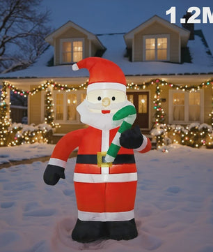 Opblaasbare Kerstman 1.5M - Feestelijke Tuindecoratie met LED Verlichting