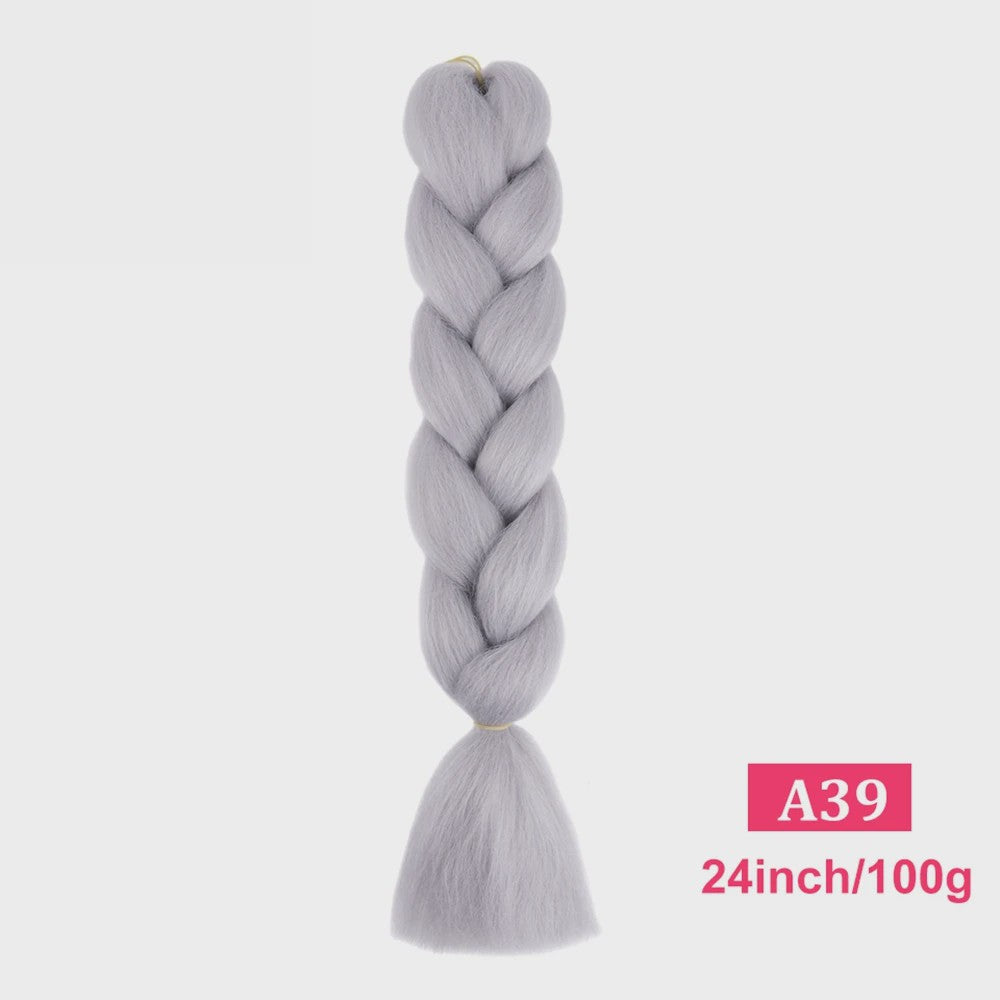 24 Inch Jumbo Braids Haarverlenging - Synthetisch Vlecht Haar in Kleurrijke Tinten