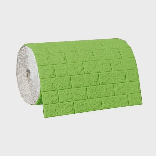 3D Baksteen Behang - Zelfklevend, Waterdicht Schuim Muursticker (70cm breed, 1/5/10m lang)