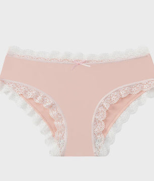 Dames Kant & Luipaardprint Thong Panties - Sexy, Ademend & Comfortabel Ondergoed