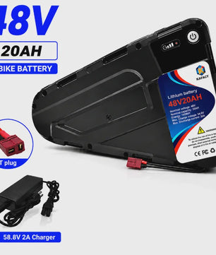 52V 20Ah-40Ah Lithium E-bike Batterij voor Elektrische Fietsen (500W-3000W Motor)