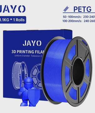 JAYO PETG 3D Printer Filament - 1.75mm Clear, 1.1kg, Hoge Taaiheid, Net Gewikkeld