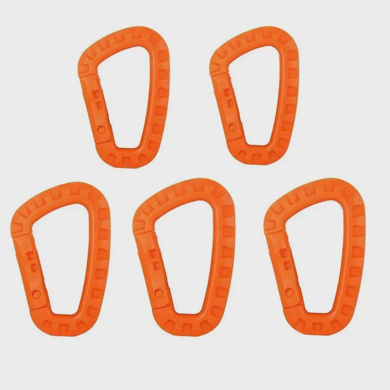 Tactische Karabijnhaak Clips D-Ring Gespen - Set van 1-10 Stuks voor Outdoor & Backpacking