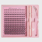 DIY Wimperextensie Set: Kluster Wimper Extensions met Bond, Seal & Tweezer (8-16mm)