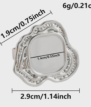 Unieke Dames Ringen van RVS - Vintage Stijl, Waterdicht & Textuur