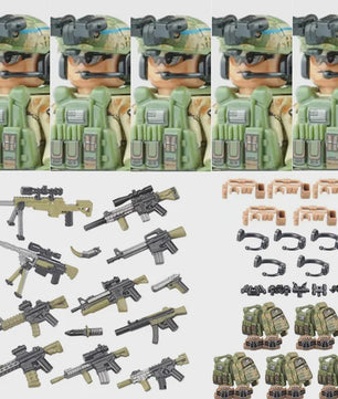 Bouwstenen Militaire Special Forces Commando Figuren met Wapens
