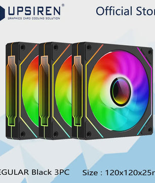 UPSIREN UF-1 PRISM 4 PRO 12cm ARGB PWM PC Ventilator - Stille Koeling met Grote Luchtstroom