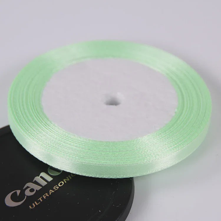 22 Meters/Roll 6mm Silk Satin Ribbons Christmas Halloween Birthday Party Gift Wrapping Ribbons DIY Handmade Crafts Material