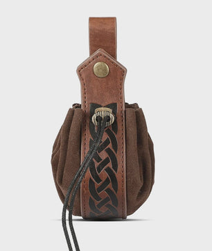Middeleeuwse Cosplay Lederen Riem met Tas en Decoratieve Sleutels - Renaissance & Halloween Accessoire
