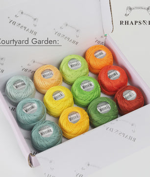 Rhapsody Pearl Cotton Haakgaren Maat 8 - Egyptisch Katoen, Dubbel Gemerceriseerd