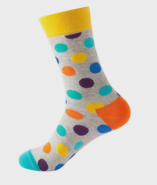 Unisex Katoenen Sokken met Vrolijke Fruit, Dieren & Kunst Prints - Hip Hop & Skateboard Stijl