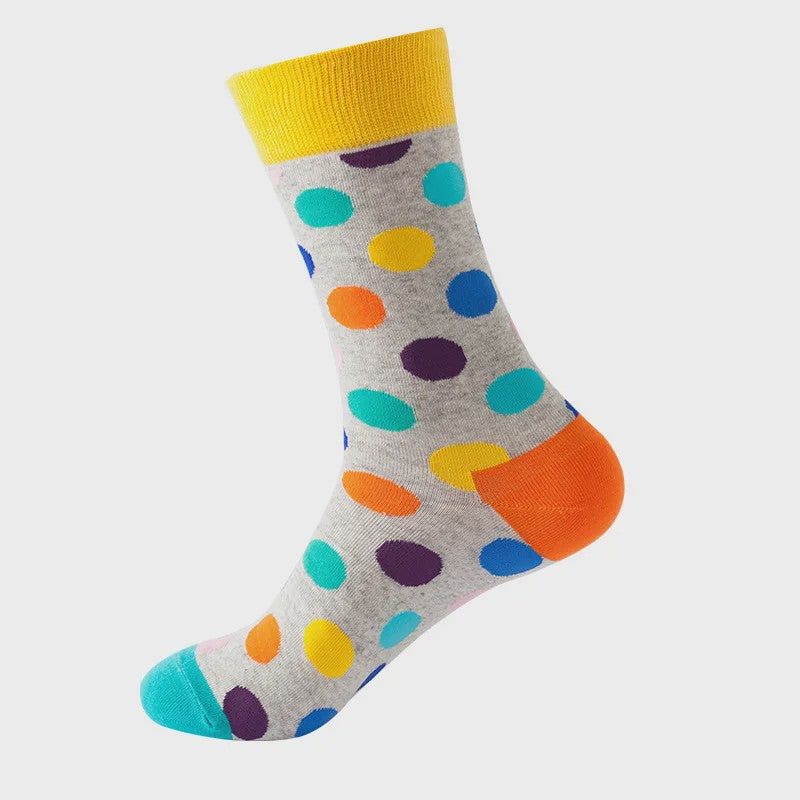Unisex Katoenen Sokken met Vrolijke Fruit, Dieren & Kunst Prints - Hip Hop & Skateboard Stijl