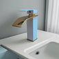 Moderne Waterval Kraan Zwart - RVS Wastafelkraan met Warm & Koud Water