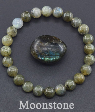 Natuurlijke Edelsteen Armband - Reiki, Blauwe Apatite, Lapis Lazuli, Amethist & Tijgeroog