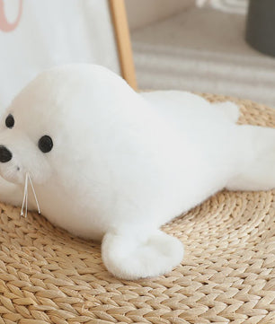 Kawaii Pluche Dieren Knuffels: Walvis, Dolfijn, Haai & Zeehond - 28cm