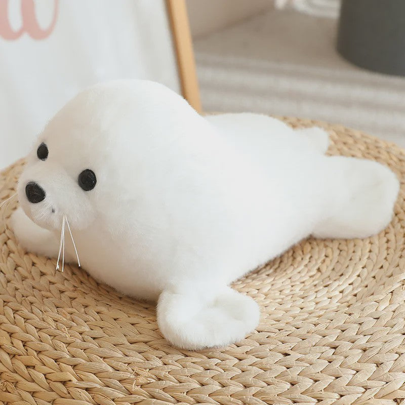 Kawaii Pluche Dieren Knuffels: Walvis, Dolfijn, Haai & Zeehond - 28cm