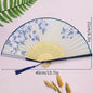 Elegante Chinese Stijl Vouwbare Handwaaier met Kwastje - Perfect voor Dans, Decoratie of Cadeau