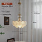 Moderne Koperen Plafondlamp met Schelp Glas en LED - Stijlvolle Hanglamp voor Woonkamer, Eetkamer & Slaapkamer