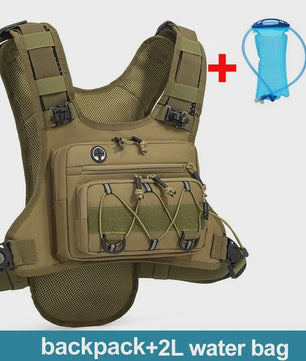 Tactisch Borstvest met Hydratatie en Opbergvakken - Ideaal voor Outdoor Sporten