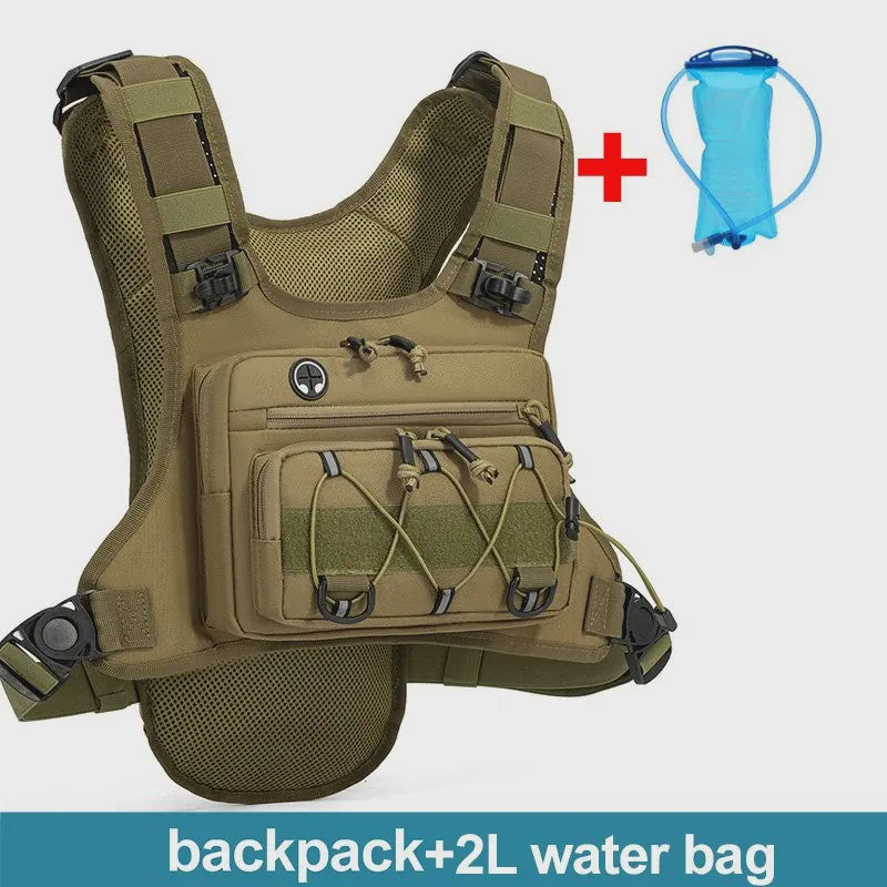 Tactisch Borstvest met Hydratatie en Opbergvakken - Ideaal voor Outdoor Sporten