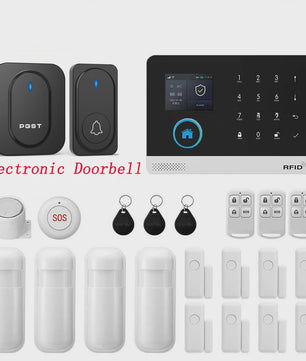 Slim Beveiligingssysteem voor Thuis: WIFI/GSM Alarm met Deur- en Bewegingssensoren, Tuya & Alexa Compatibel