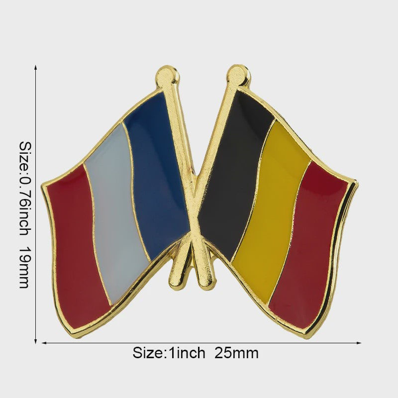 Belgische Vlag Speld - Stijlvolle Badge voor Kleding en Tassen
