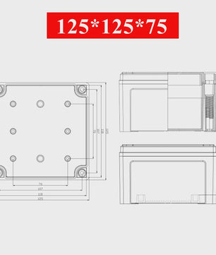 Waterproof Plastic Enclosure Box Electronic Electrical Project Box ABS Outdoor Junction Box Housing IP67 Project Instrument Case