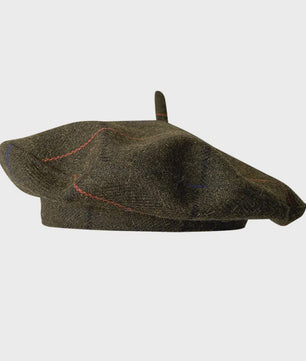 Stijlvolle Ruitjes Baret voor Dames - Retro Vliegende Schotel Hoed