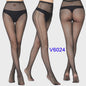 Dames Visnet Panty's met Jacquard Weefsel - Gothic Kant & Spider Net Stijl